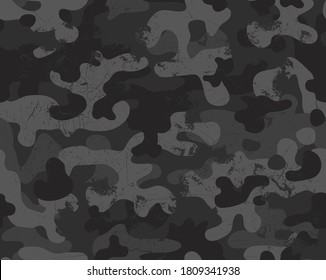 Seamles Trashy Black Repeat Pattern