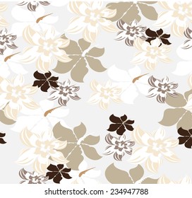 Seamles Vector Background  Flowers Floral 
