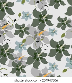 Seamles Vector Background  Flowers Floral 