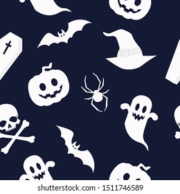 Seamles Vector Pattern Background Halloween Themed
