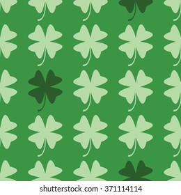 Seamles vector shamrock background for St.Patrick day