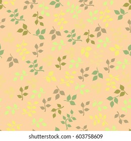 seamles vintage . vintage looking leaf and plants.