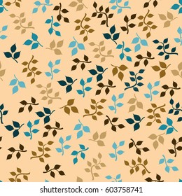 seamles vintage . vintage looking leaf and plants.