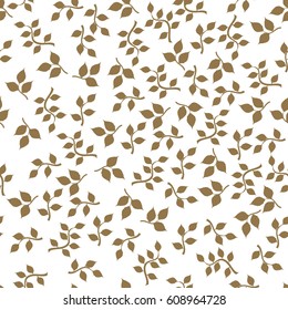 seamles vintage . vintage looking leaf and plants.