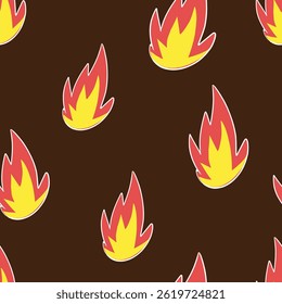 seamlese of fire  ornament decorations