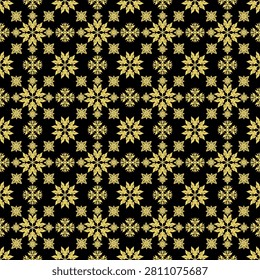 Seamless 002 style Thai yellow black ground,  vector illustration 