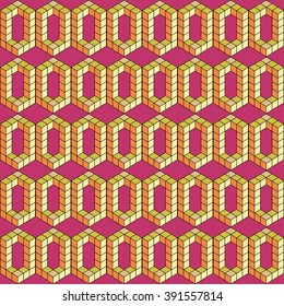 Seamless 3d colorful background with cubes. Print. Cloth design, wallpaper.
