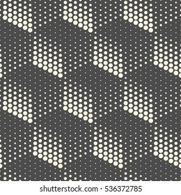 Seamless 3d Cube Pattern. Abstract Futuristic Wrapping Paper Background. Vector Regular 3d Texture. Modern Volume Geometric Design