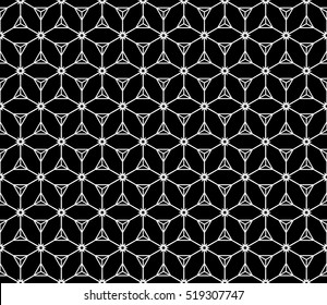 Seamless 3d cubes pattern. Abstract geometric fashion design. silver on black. Vector illustration. For fabric, wallpaper, interior, invitation