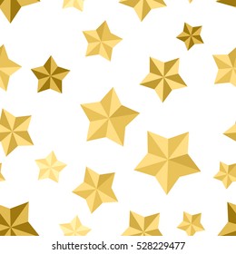 Seamless 3d effect of gold stars