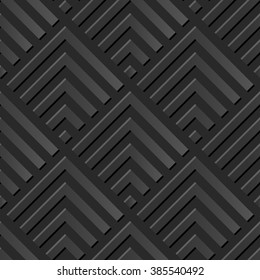 Seamless 3D elegant dark paper art pattern 273 Square Geometry Line
