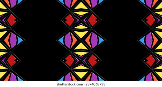 Impresionante cristales de mosaico abstracto de arcoiris colorido para fondo de papel pintado o patrón textil 