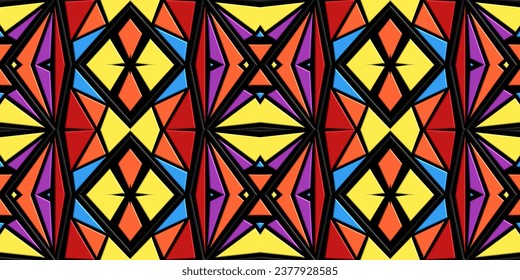 Impresionante cristales de mosaico abstracto de arcoiris colorido para fondo de papel pintado o patrón textil 