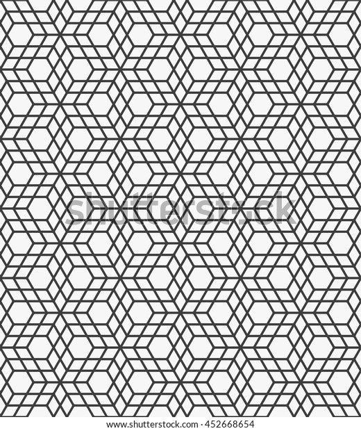 Seamless 3d Geometric Pattern Stock Vector (Royalty Free) 452668654
