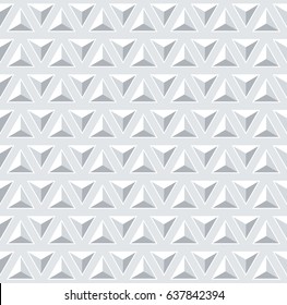 Seamless 3d pattern. Geometric triangles texture. Vector art.