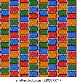 Seamless 3D pattern with stacks of colorful books.