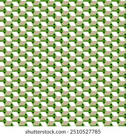 Ilustração de padrão de imagem de forma 3D contínua