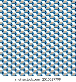 Seamless 3D shape image pattern illustration