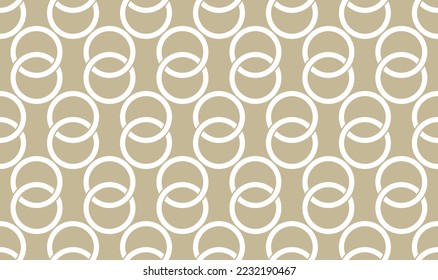 Seamless abstarct geometric chain  pattern. Vector Illustration.
