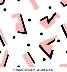 Seamless abstarct geometric pattern. Vector Illustration.