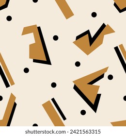 Seamless abstarct geometric pattern. Vector Illustration.