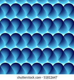 Seamless abstract 3d blue texture