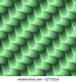 Seamless abstract 3d green texture