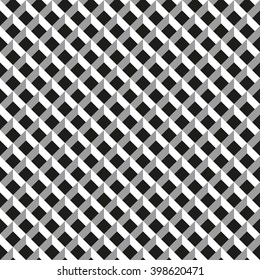 Seamless abstract 3d light and shade grid background pattern wallpaper.