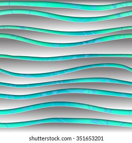 Seamless abstract 3D white spheric background. Vector EPS10 pattern. 