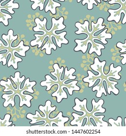 Seamless Abstract Aloha Flower Background Pattern