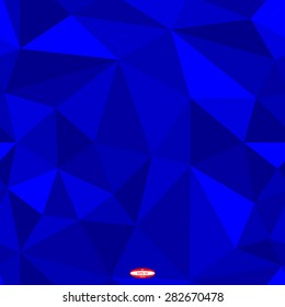 seamless abstract angular dark blue pattern with aquamarine texture with triangle with abstract aqua line on navy background. vector illustration