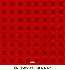seamless abstract angular dark red pattern raspberry texture with square with abstract marsala line on magenta background. vector illustration