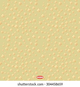 seamless abstract angular pattern with golden stars isolated on beige background. vector illustration
