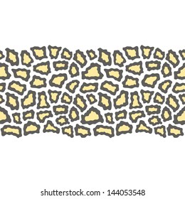 Seamless abstract animal border. Vector illustration