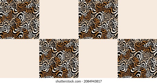 Seamless Abstract Animal skin Pattern. Vector Illustration.
