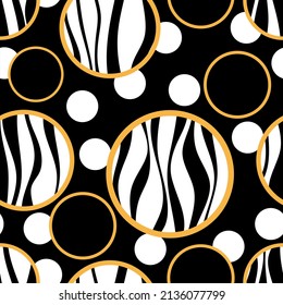 Seamless abstract animal skin pattern. Vector Illustration.
