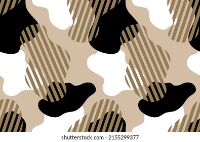 Seamless abstract animal skin pattern. Vector Illustration.