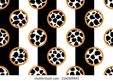 Patrón de piel animal abstracto e inexistente. Ilustración vectorial.