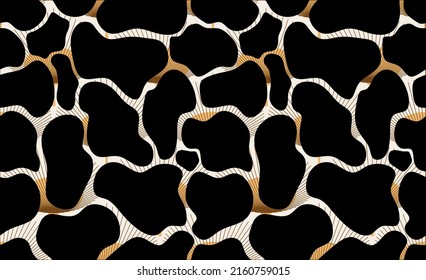 Seamless abstract animal skin pattern. Vector Illustration.