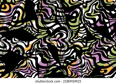 Seamless abstract animal skin pattern. Vector Illustration.