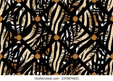 Seamless abstract animal skin  pattern. Vector Illustration.