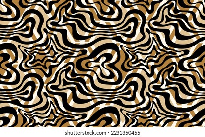 Seamless abstract animal skin pattern. Vector Illustration.