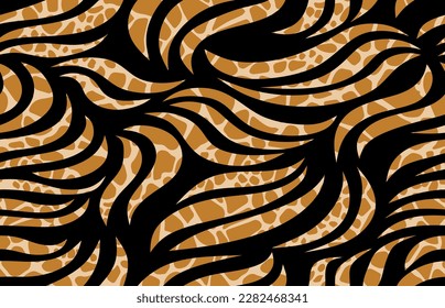 Seamless abstract animal skin pattern. Vector Illustration.