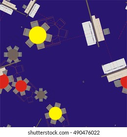 Seamless abstract architectural elements from drawings of plans