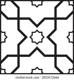 Seamless abstract architectural pattern tiles background. Vector illustration.