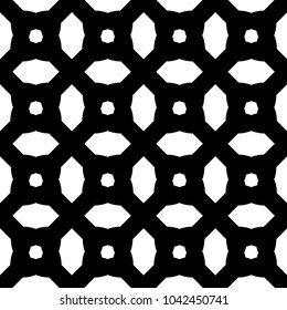 Seamless abstract art black white pattern