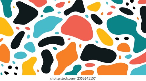 Arte abstracto e impecable: Formas Fluidas Coloridas, Inspiradas En La Impresión Animal. El fondo vectorial es perfecto para la moda y la decoración doméstica.