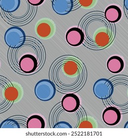 Seamless abstract art pattern design.