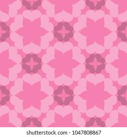Seamless abstract art pink pattern