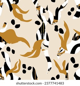 Seamless abstract  artistic pattern. Vector Illustration